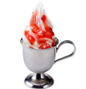 北海道ミニソフト（イチゴソース）写真